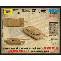 CARRO DE COMBATE M-1 A1 ABRAMS -Escala 1/100- Zvezda 7421