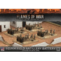 BATERIA CAÑONES 105MM FLAMES OF WAR UBX60 - ESCALA 1/100