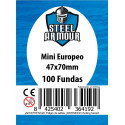 FUNDAS CARTAS (47 x 70 mm) Mini Europeo 100 unidades - Steel Armour 64215