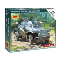 VEHICULO BLINDADO SD.KFZ. 222 -Escala 1/100- Zvezda 6157