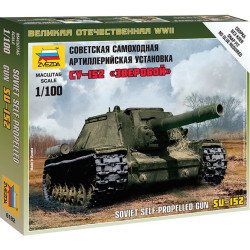 CAñON DE ASALTO SU-152 escala 1/100 ZVEZDA 6182