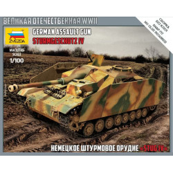 CAÑON DE ASALTO Sd.Kfz. 167 STUG IV -Escala 1/100 - Zvezda 6284