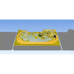 TOPORAMA: KONIGSFELD 1600 x 1000 x 240 mm -Escala h0 - 1/87- Noch 81580