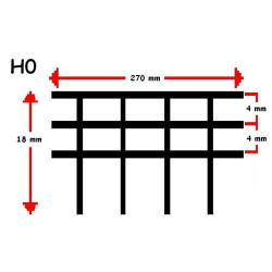 VALLA METALICA H0 270 mm UNIDAD