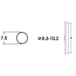 AROS ADHERENCIA 8,3 - 10,2 mm (10 unidades)