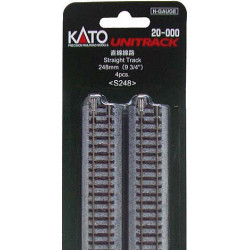 RECTA 248mm (BLISTER DE 4 RECTAS) - KATO S248