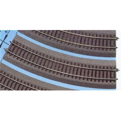 VIA RLB CURVA R3 R: 419,60 mm 30 -Escala h0 - 1/87- Roco 42523