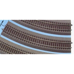 VIA RLB CURVA R4 R: 481,20 mm 30 -Escala h0 - 1/87- Roco 42524