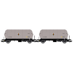 SET DE 2 VAGONES CISTERNA GAS PR - BUTANO SA - ESCALA H0 - EP.V - ELECTROTREN HE 6073