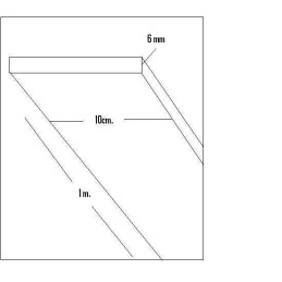 CHAPA BALSA (6 x 100 x 1.000mm)