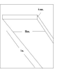 CHAPA BALSA (4  x 100 x 1.000mm)