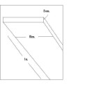 CHAPA BALSA (8 x 100 x 1.000mm)