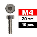 TORNILLO ACERO C/ALLEN (M4 x 20 mm) 10 unidades