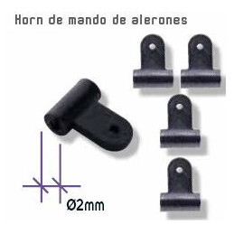 CUERNOS NYLON 2 mm (10 unidades)