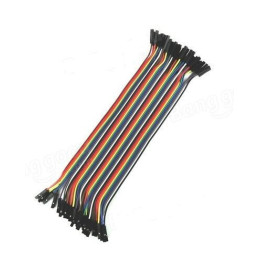 TIRA CABLE UNIPOLAR HEMBRA-HEMBRA (20 conexiones) 30cm