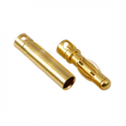 CONECTOR ORO 2 mm (MACHO / HEMBRA)