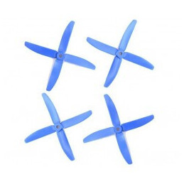 SET 4 HELICES TRIPALAS 3 x 5,2 (normal + invertida) AZUL CLARO - Gemfan 4001